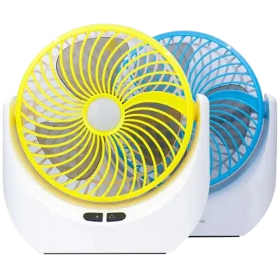 JY Super lithium rechargeable mini table fan with LED light - (JY-1880) - Rokomari product
